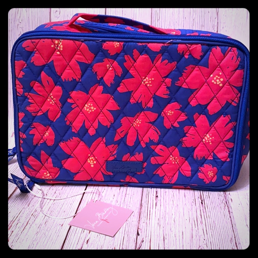 NWT Vera Bradley Large Blush & Brush Makeup Case